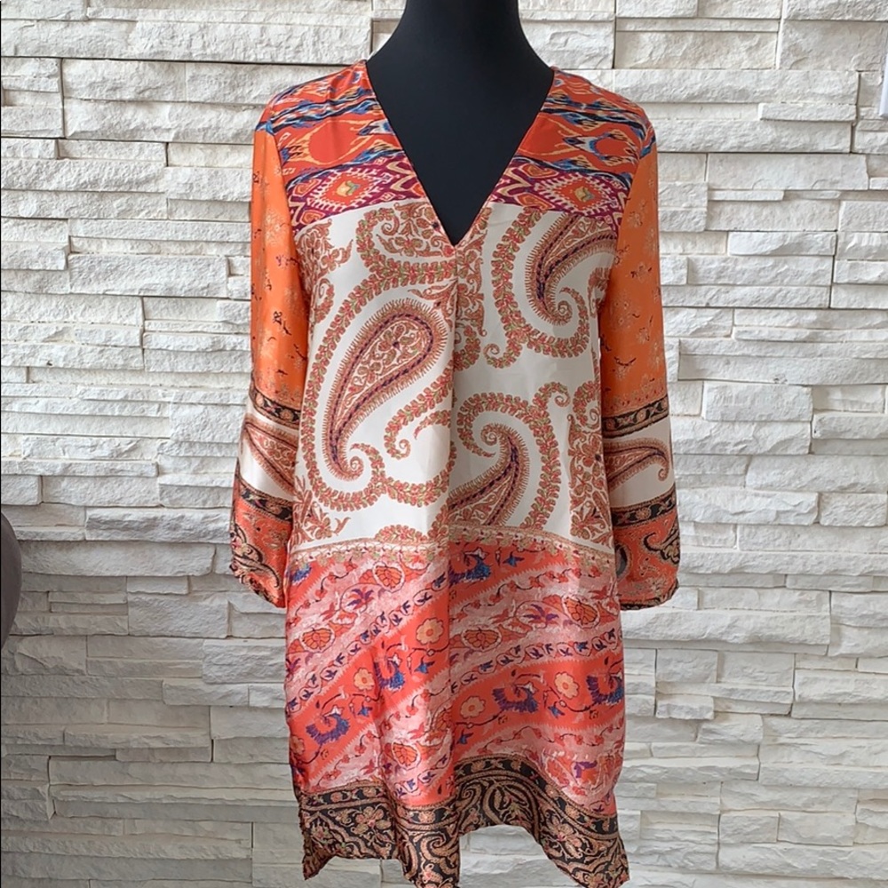 Zara paisley print tunic